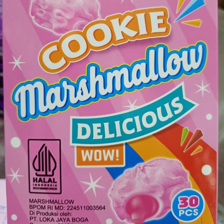 

Loka Cookies Marshmallow ecer 500an 1box isi 30pcs