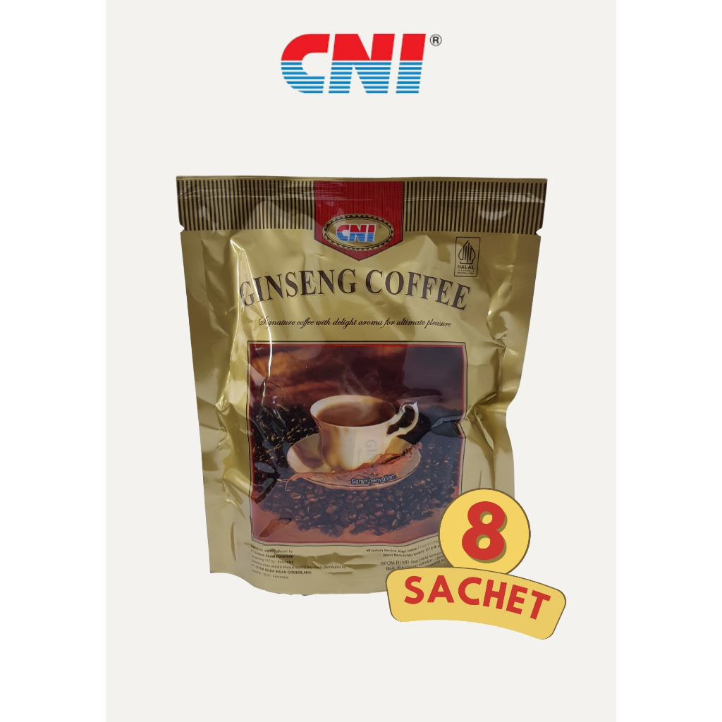 

CNI Ginseng Coffee isi 8 sachet 160gr - Kopi Ginseng. exp.Juni27