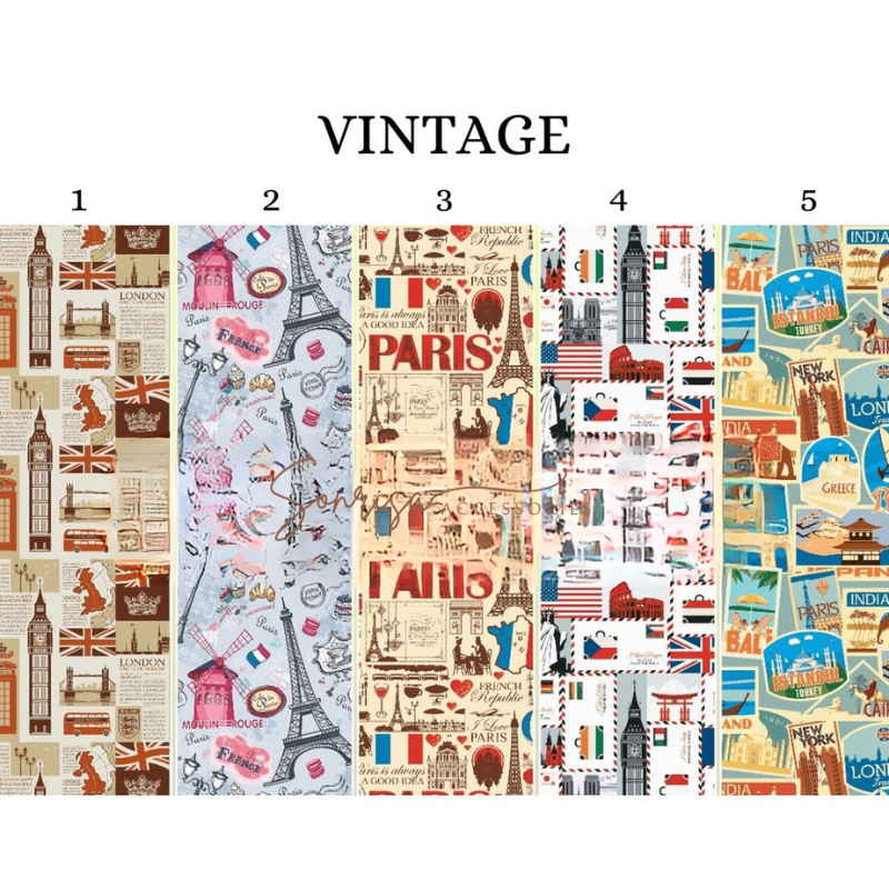 

SONRISA - [ECER] KERTAS KADO VARIAN VINTAGE / GIFT WRAPPING PAPER