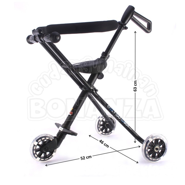 [Bonanza] Stroller Anak Roda 3 Nyala Hitam Ezzy Stroller