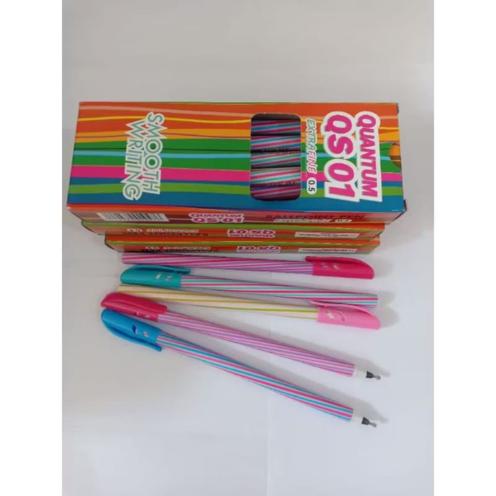 

(1 PAK) Pulpen Bolpen Pen Quantum QS 01 Murah Isi 12 pcs