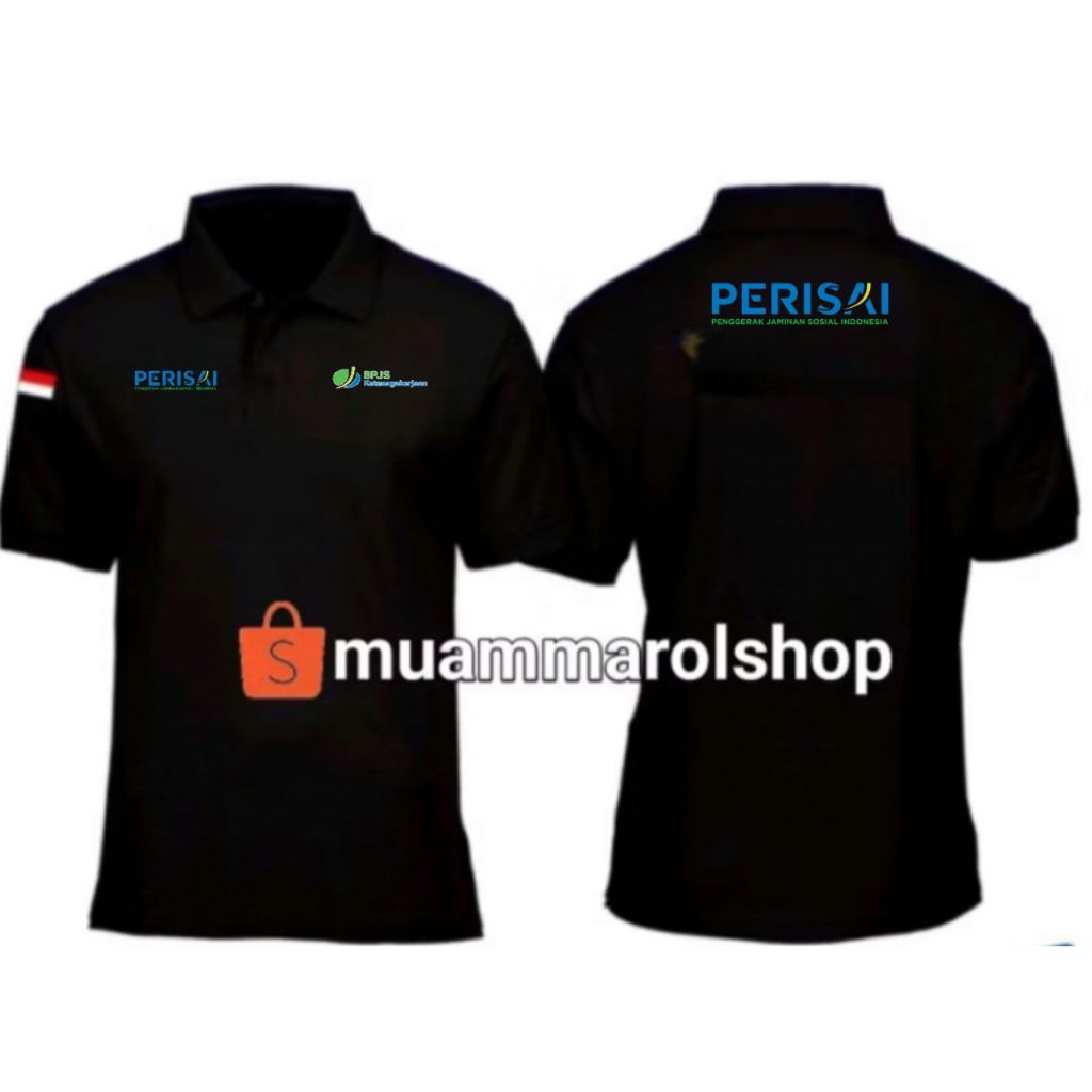 kaos poli perisai bpjs ketenagakerjaan bordir