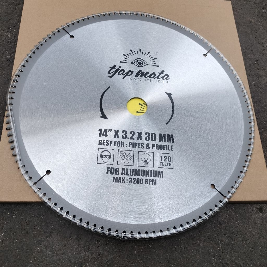Gergaji Potong Alumunium Tjap Mata 14 x 3,2 x 30Mm x 120 T Gergaji Potong Alumunium TJAP MATA 14 INC