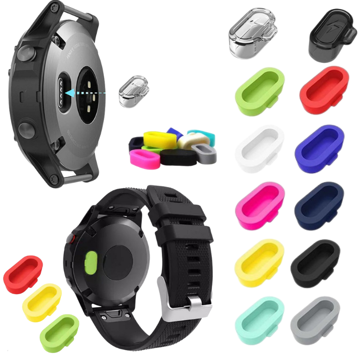 Tutup charger untuk Garmin Vivoactive 3 5 Venu 2s Venu SQ Music Venu series 1 2Dust Plug Port