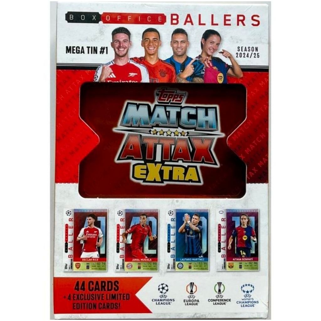 2024/2025 Topps Match Attax Extra UEFA Champions League Trading Cards (24/25) - Mega Tin #1 Box Offi