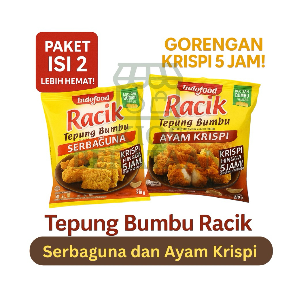 

Tepung Bumbu Racik Serbaguna & Ayam Krispi 210 gram