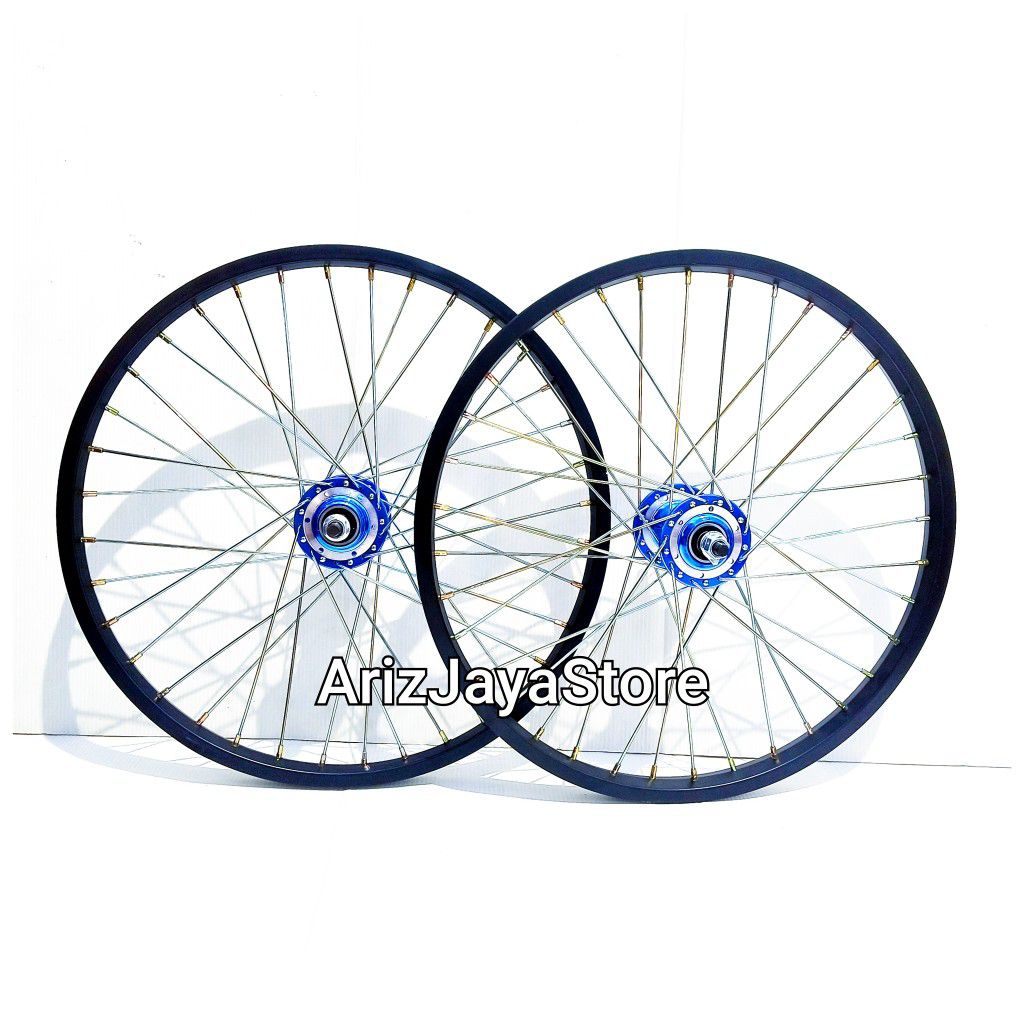 Wheelset Velg Sepeda 20 Inch Bmx Oxo Exotic Kotak Freehub Oxo Platinum Bearing Depan Belakang
