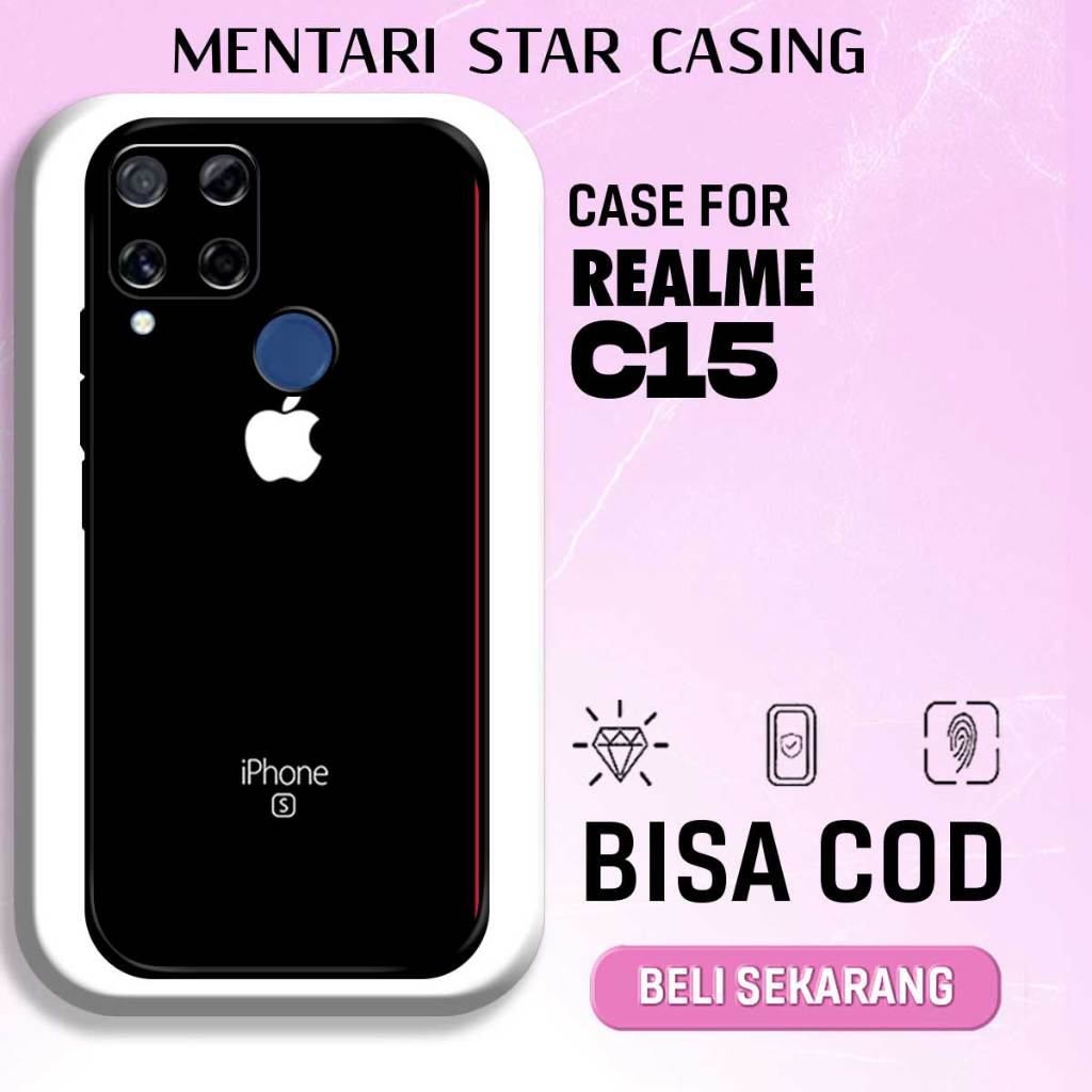 CASE REALME C15 - Softcase Premium Matte Hard Case - Case Glossy Motif APL