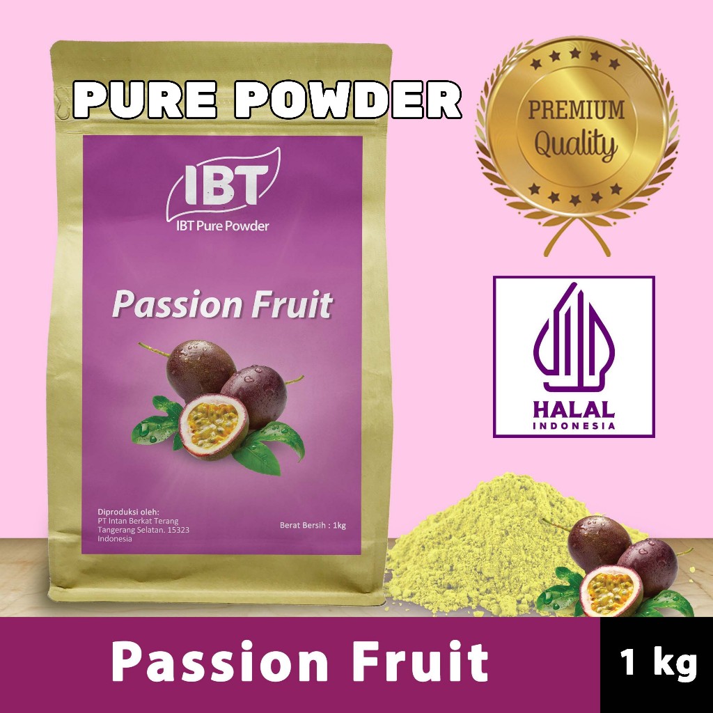 

Pure Passion Fruit Powder. Impor Taiwan. Bubuk Essence Markisa Murni Kualitas Bagus