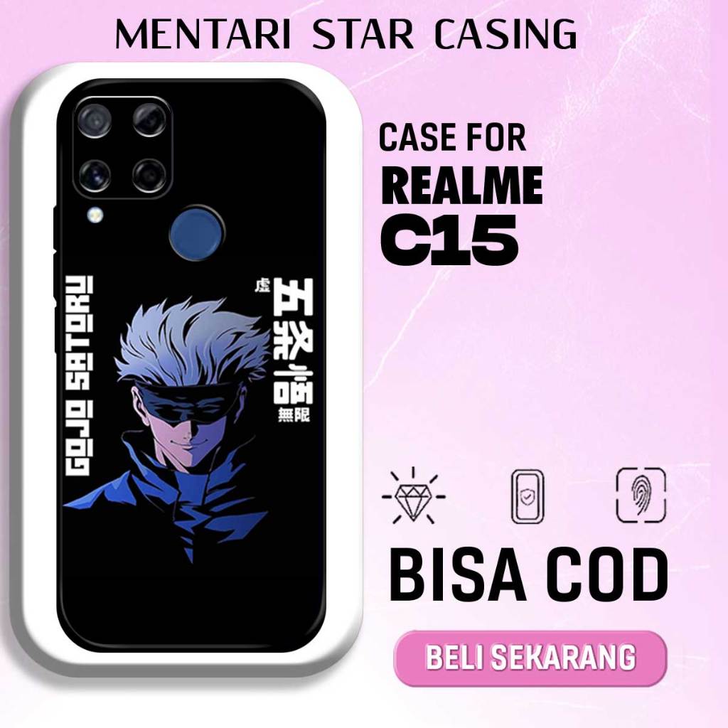 CASE REALME C15 - Softcase Premium Matte Hard Case - Case Glossy Motif GOJO JJK