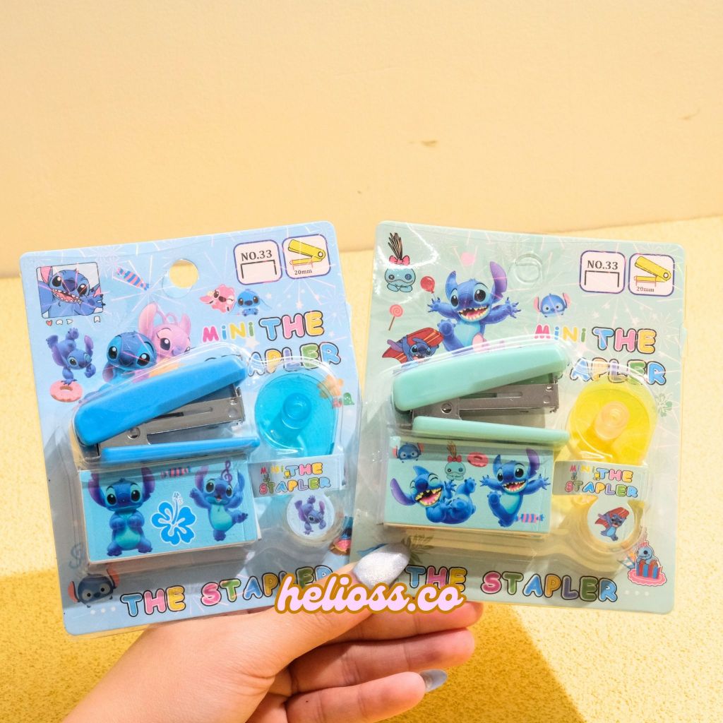 

STAPLER 3 IN 1 STITCH STAPLES STITCH FREE SOLATIP MINI ISOLASI MINI STAPLER STITCH ALAT PERLENGKAPAN STAPLER LUCU TERMURAH HELIOSS.CO