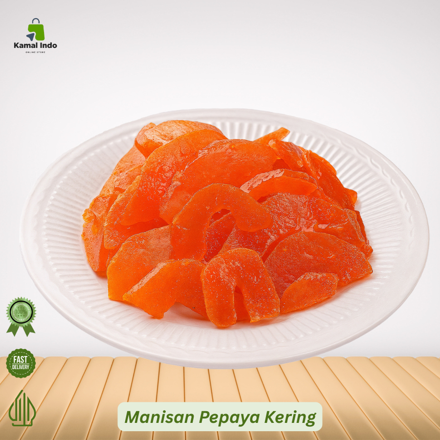 

Manisan Pepaya Kering Premium | Dried Papaya Asli Impor | Camilan Sehat 250g | 500g | 1kg