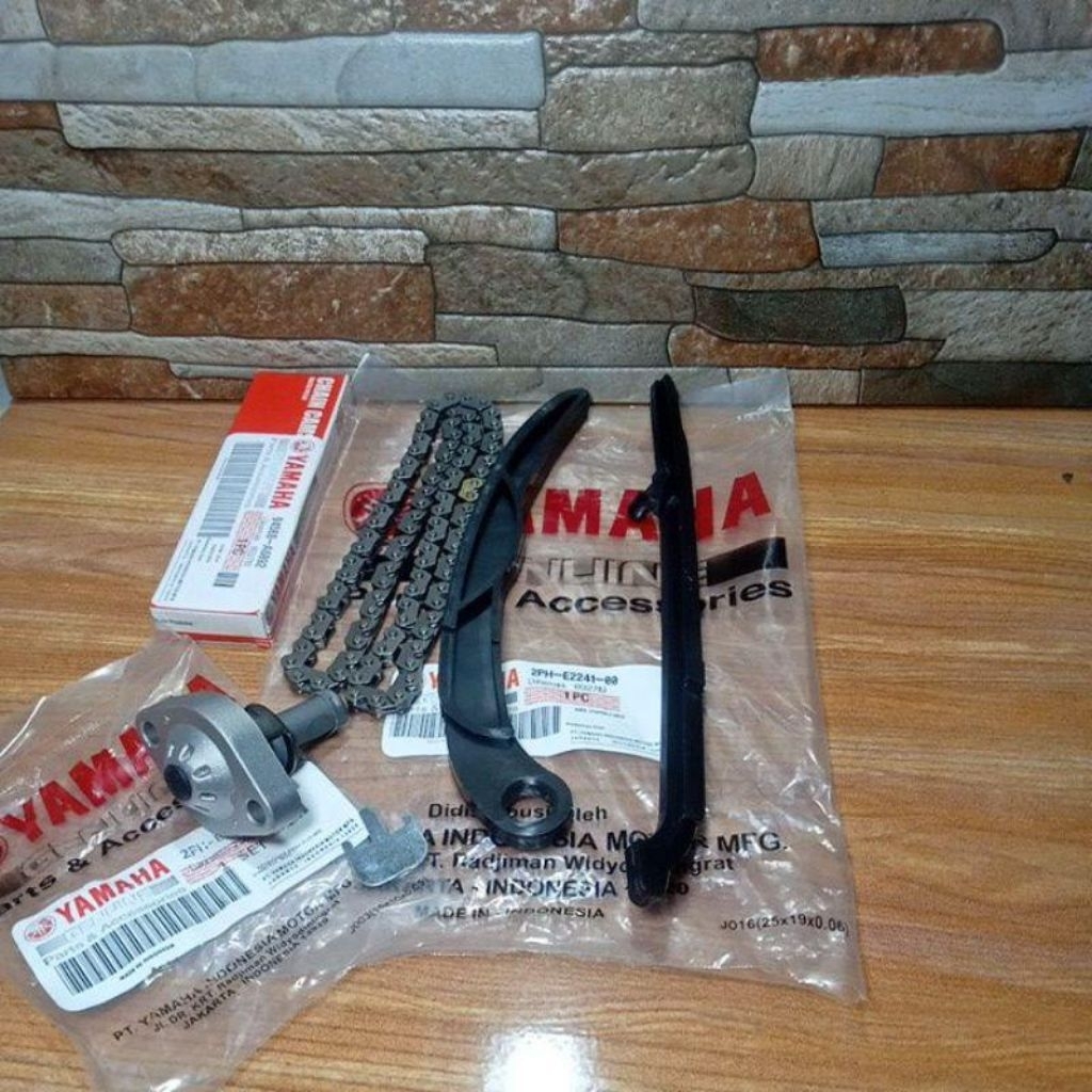 paket rantai keteng Mio M3+lidah tensioner+tonjokan keteng Mio M3 Mio S Mio GT 125 soul GT 125 Fino