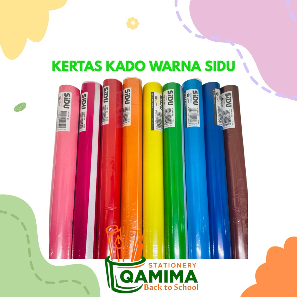 

Kertas Kado Warna SIDU / kertas Sampul Warna / Kertas Sukung 32x64 (1 Lembar)