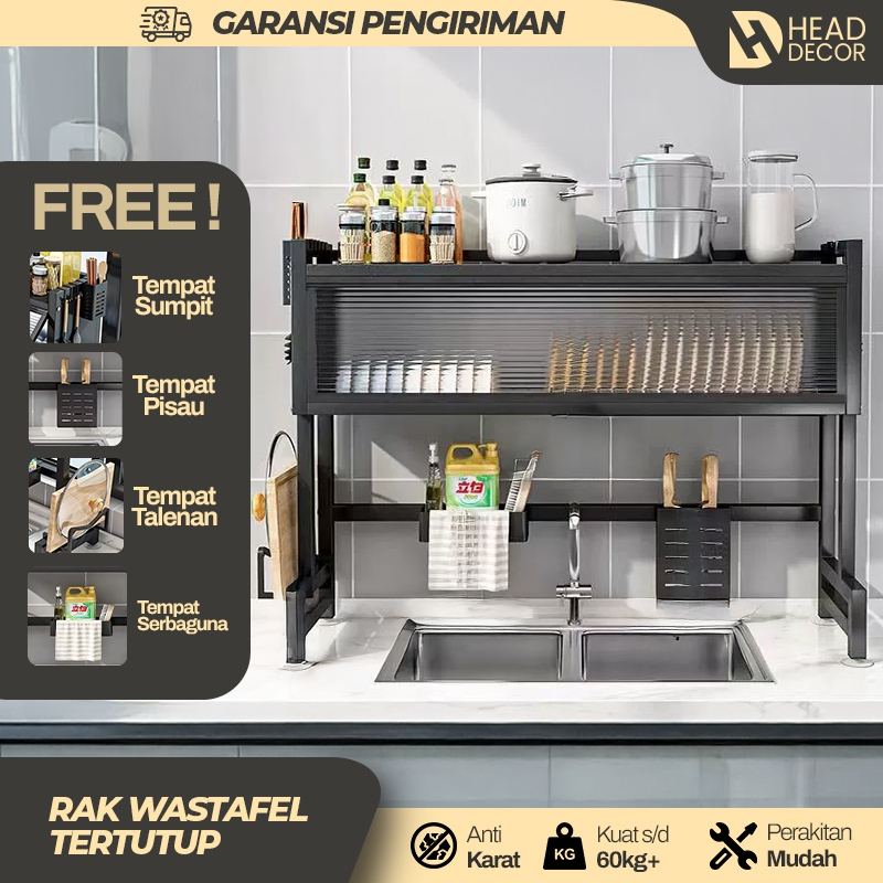Rak Piring Wastafel Rak Cuci Piring Wastafel Staninless Steel Rak Gantung Penyimpanan Piring