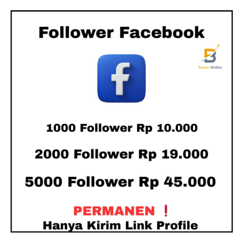 Pengikut facebook Follower FacebooK Termurah Proses Cepat dan aman follower facebook profesional fol