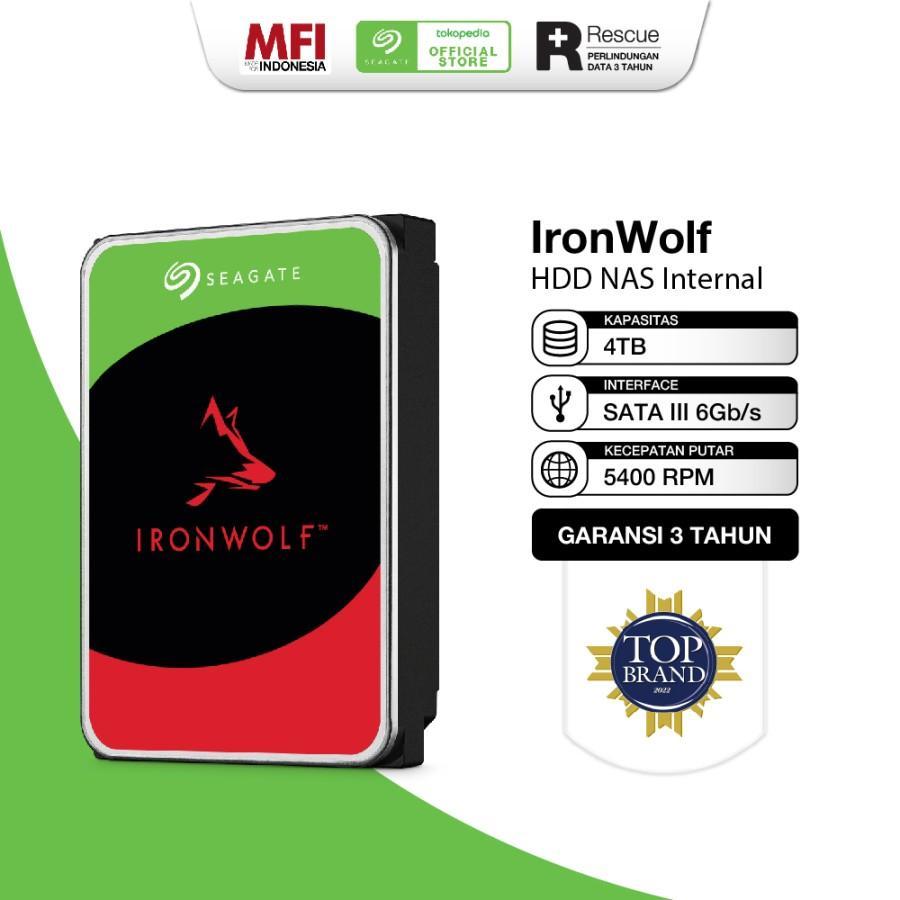 Seagate IronWolf 4TB 3.5" - HD / HDD / Hardisk NAS