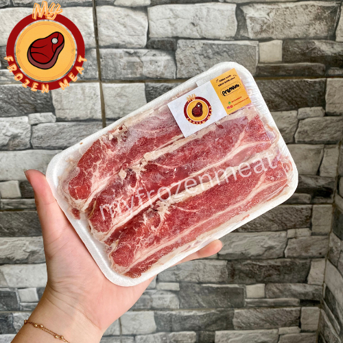 

Shortplate Beef Slice Premium 250gr/500gr | Daging Slice Yoshinoya untuk Shabu Shabu, Yakiniku