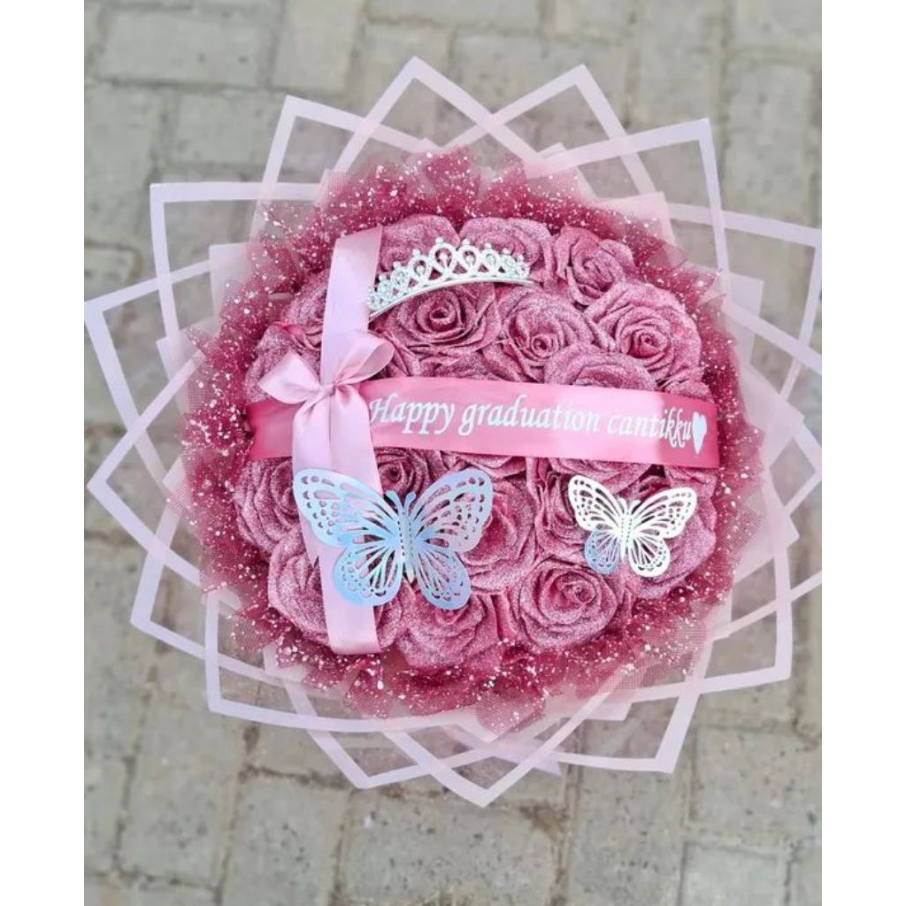 

BUKET BUNGA PITA SATIN