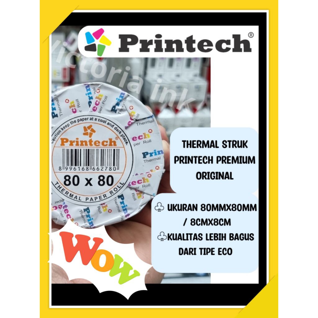 

PROMO.PRINTECH kertas struk termal paper roll isi 10 roll