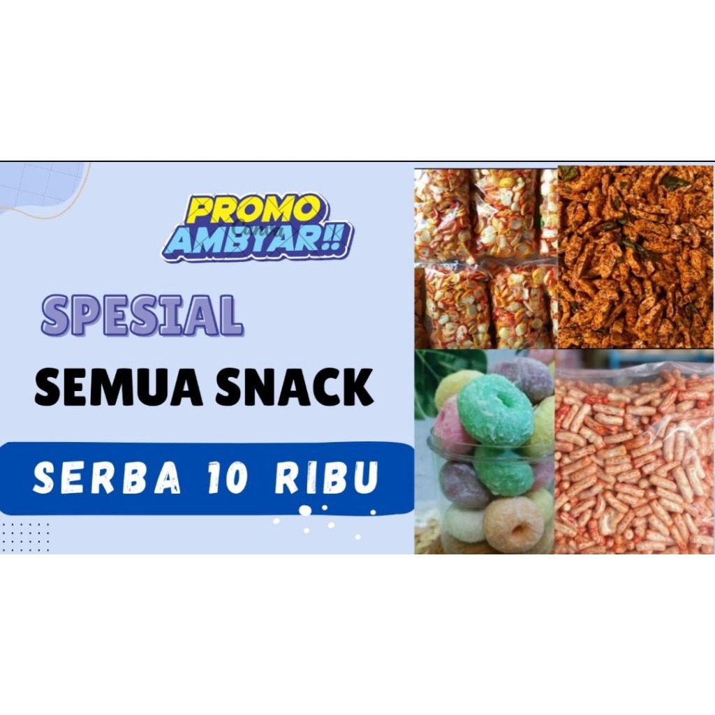 

SERBU!!!Serba Sepuluh Ribu | Snack Murah Enak Serba Sepuluh Ribu