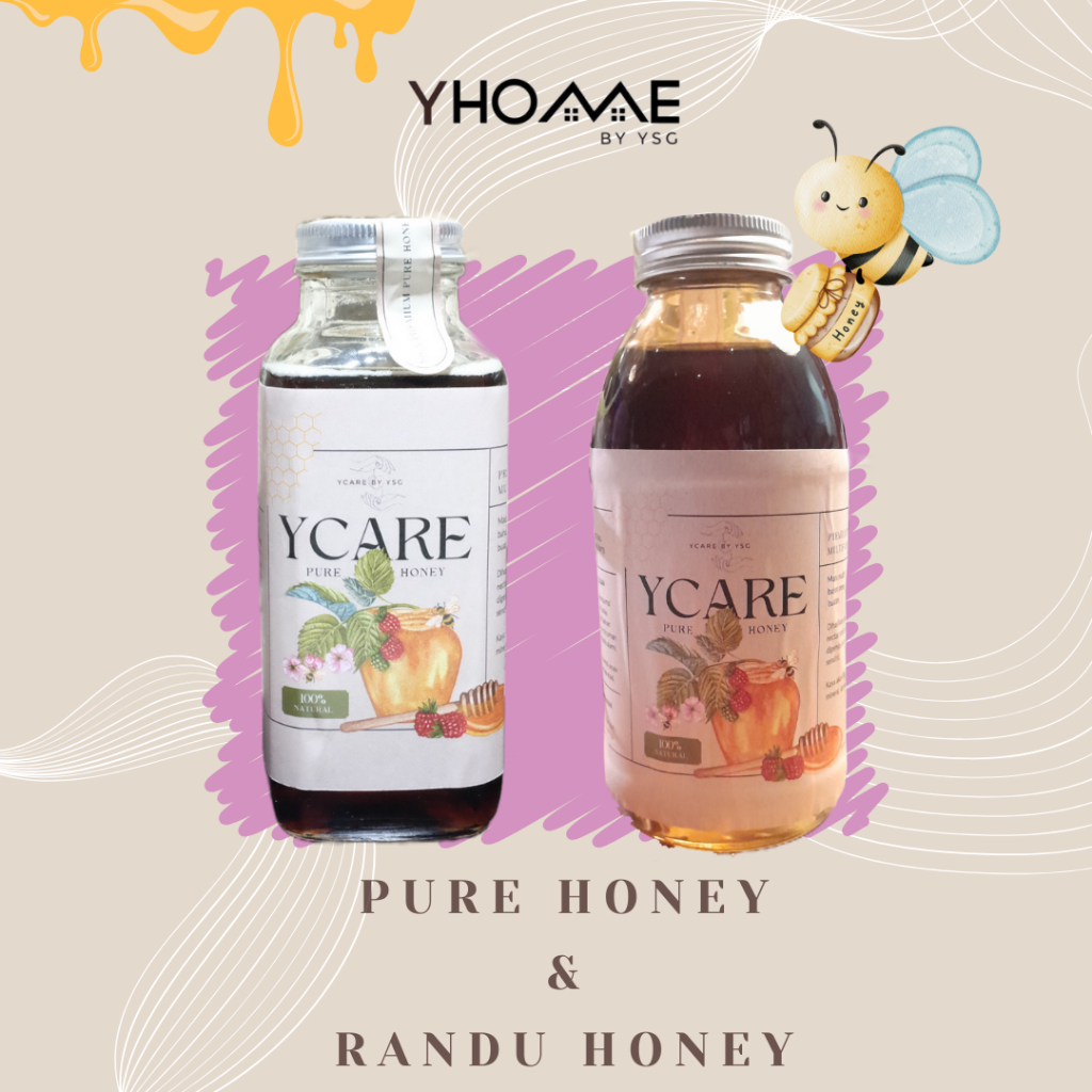

YCARE YSG - Pure Honey & Randu Honey 100% Madu Alami Asli Tanpa Pengawet Tanpa Pemanis Buatan Ternak Sendiri