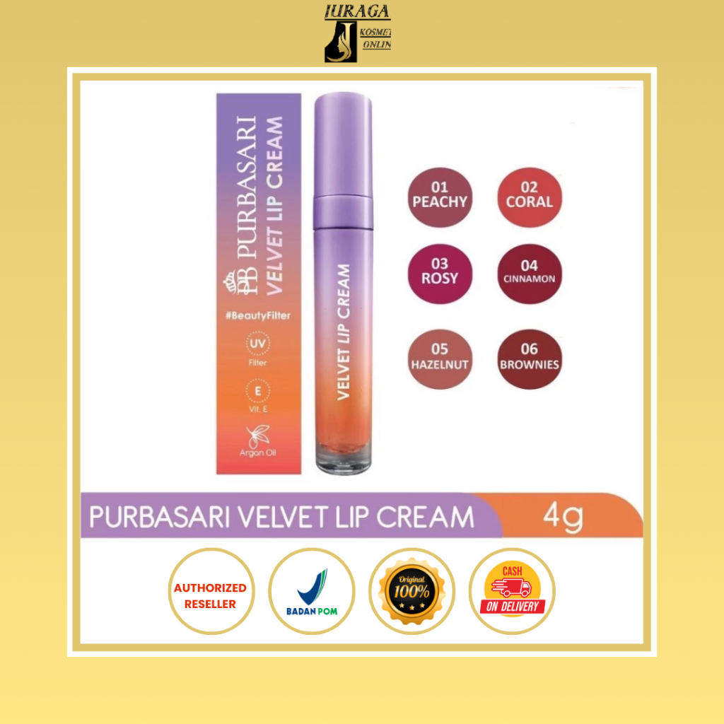 PURBASARI - Velvet Lip Cream Beauty Filter 4 g