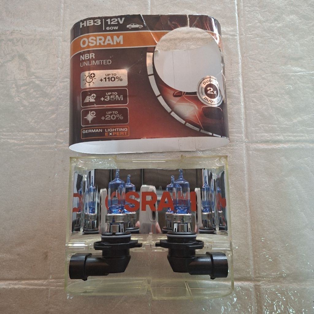 Lampu Osram HB3 NBR Unlimited 12volt 60watt Lampu Osram HB3 NBR
