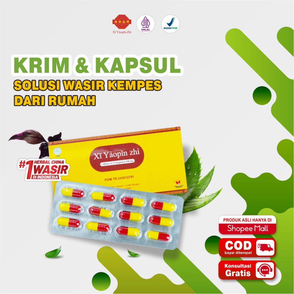 Kapsul Wasir Blister Xi Yaopin Zhi – Solusi Cepat & Nyaman
