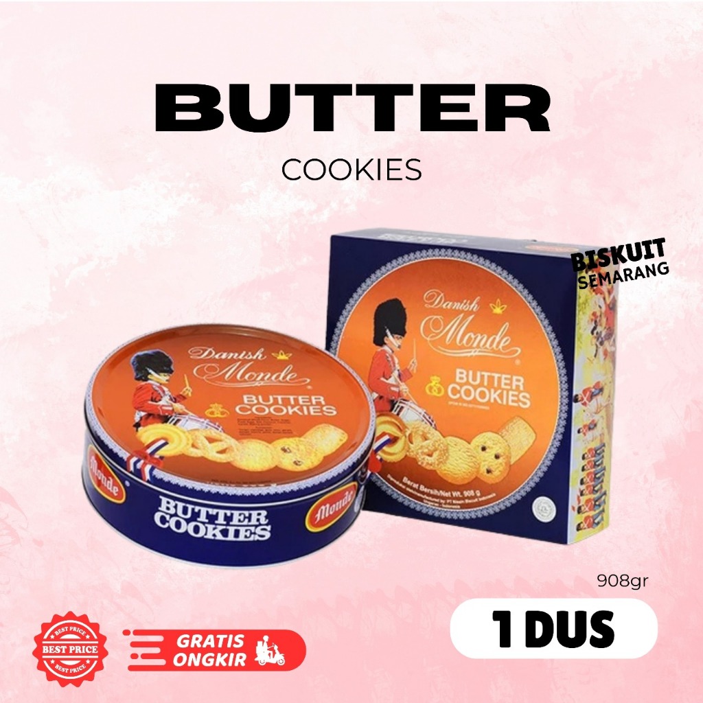 

Monde Butter Cookies Biskuit 908gr Monde Butter Cookies Blue 1 KARTON isi 6 Kaleng