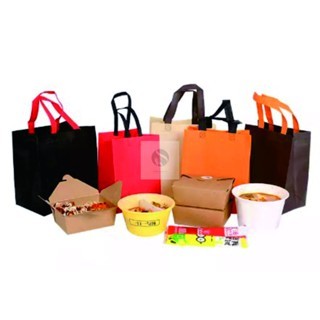 

12 PCS Tas Spunbond / Tas kain/ Spunbund / Belanja Ukuran 25x12x30 cm