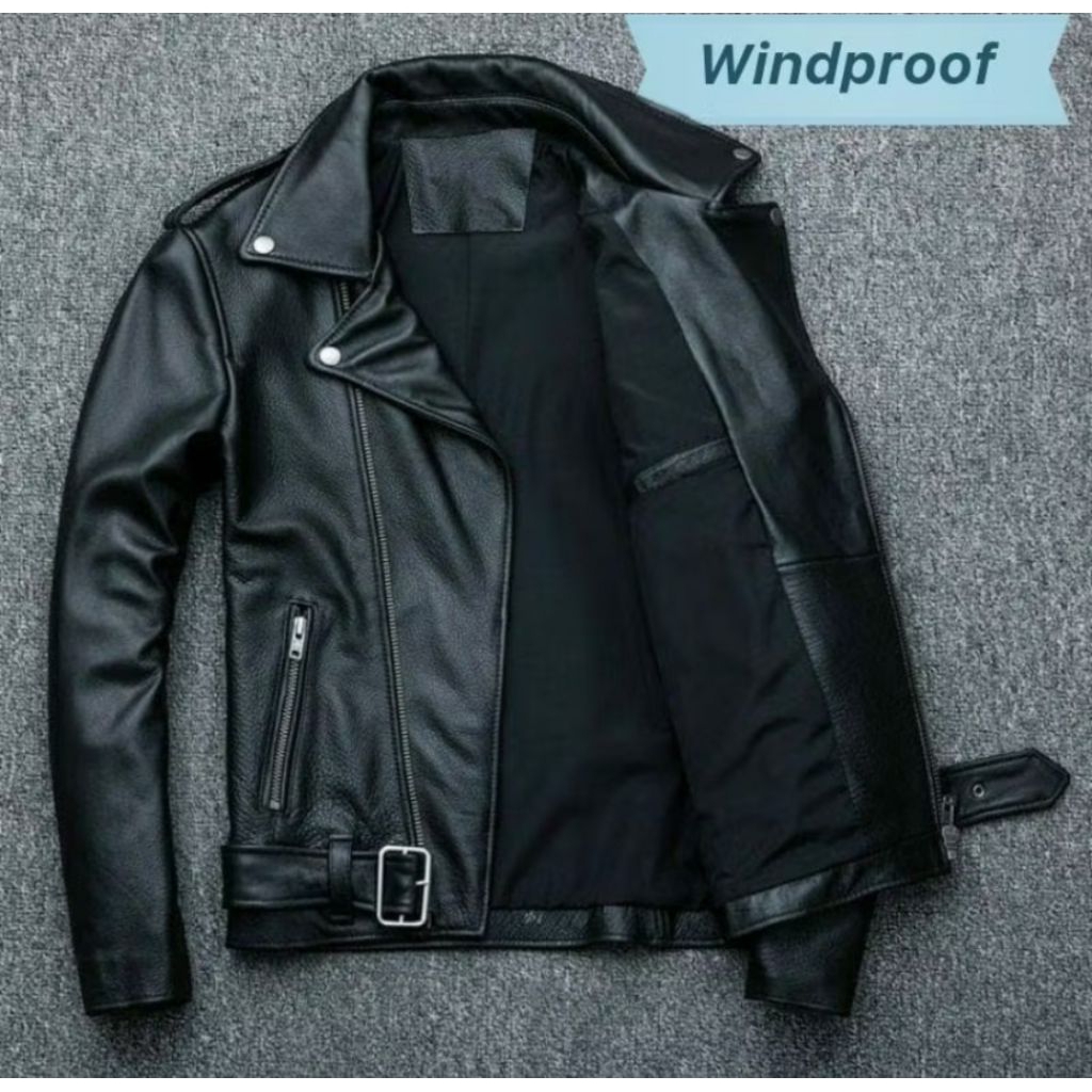 jaket kulit rock n roll vintage cangcuter jaket kulit pria