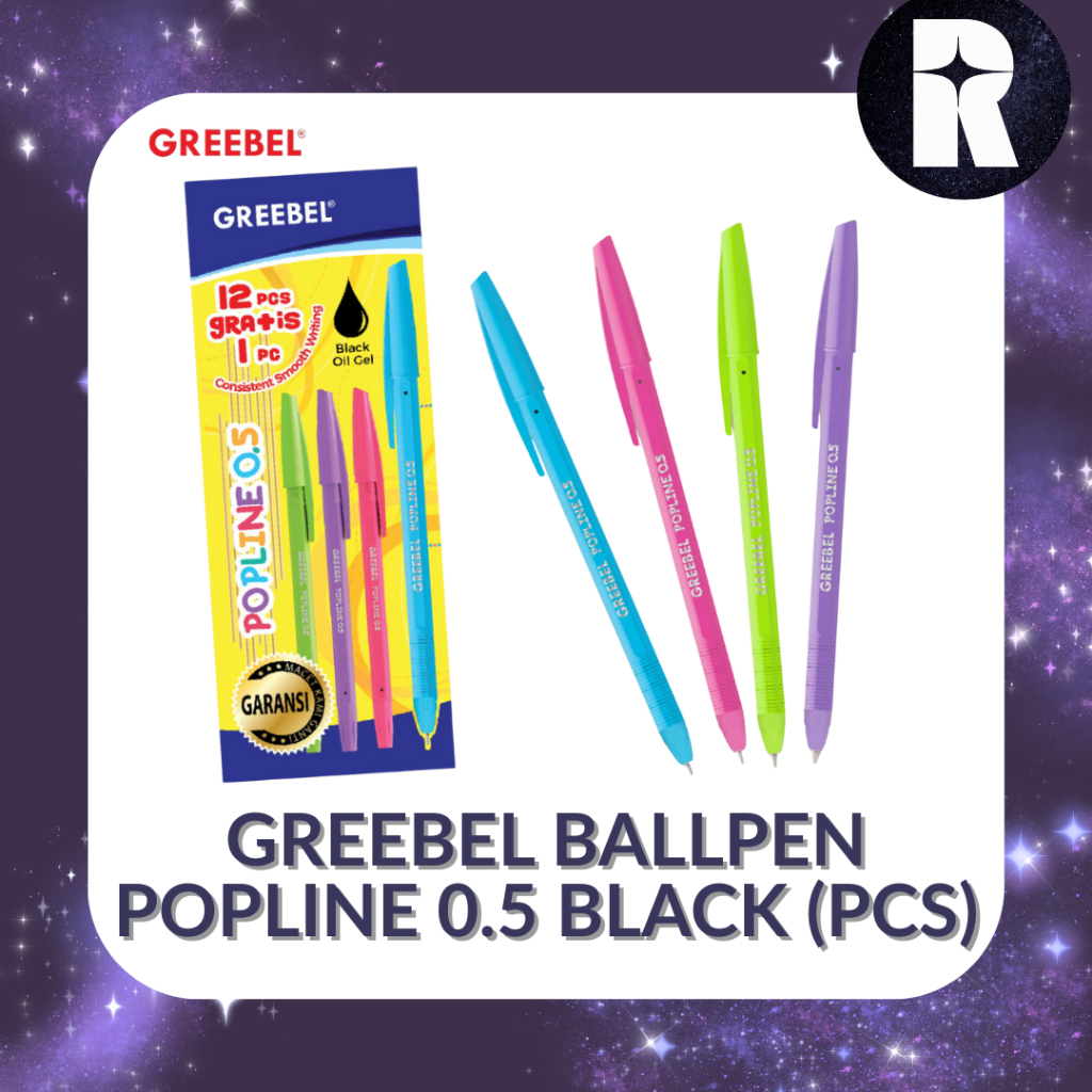 

PULPEN GREEBEL BALLPEN POPLINE 0.5 BLACK