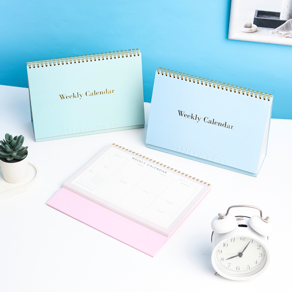

Bukuqu B5 2026 Weekly Calendar / Monthly Kalender Aesthetic / Calender warna pastel