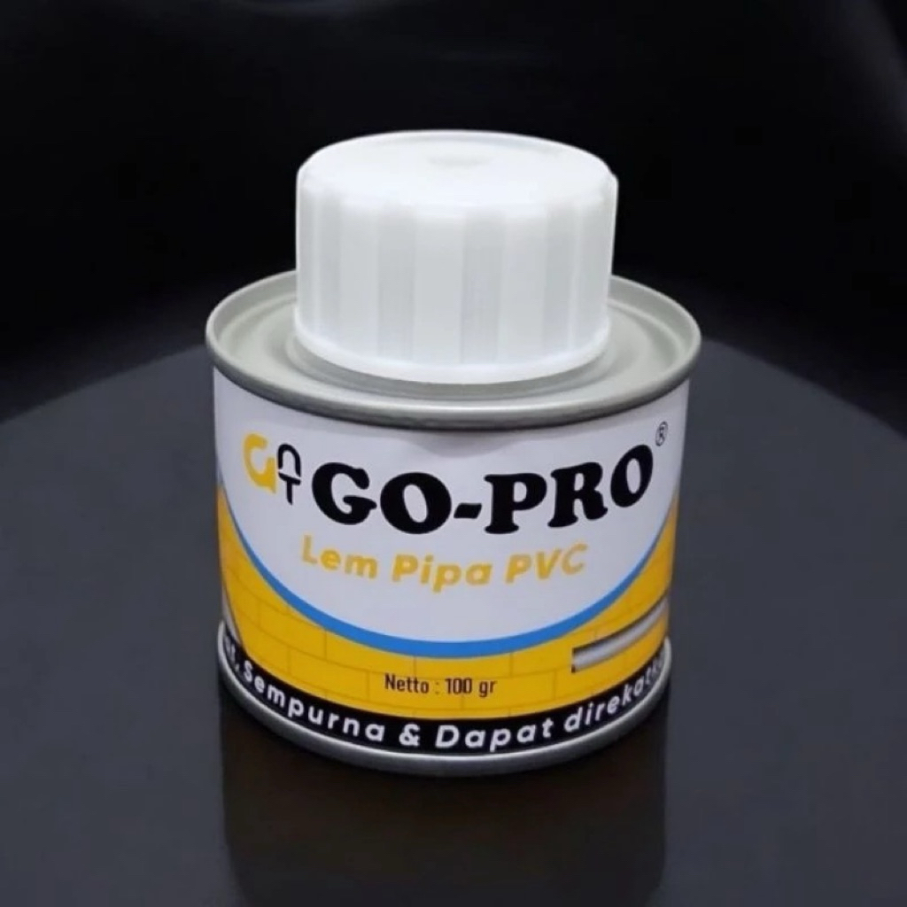 Lem pipa Pvc kaleng 100 Gr/ Lem pipa pvc Go pro 100 gr