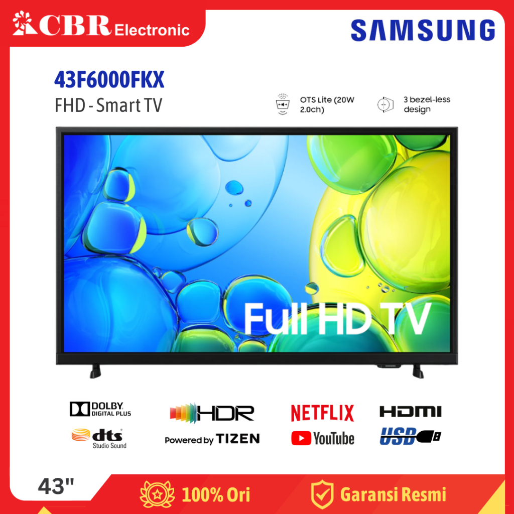TV SAMSUNG 43 Inch LED 43F6000FKX (FHD – Smart Tv)