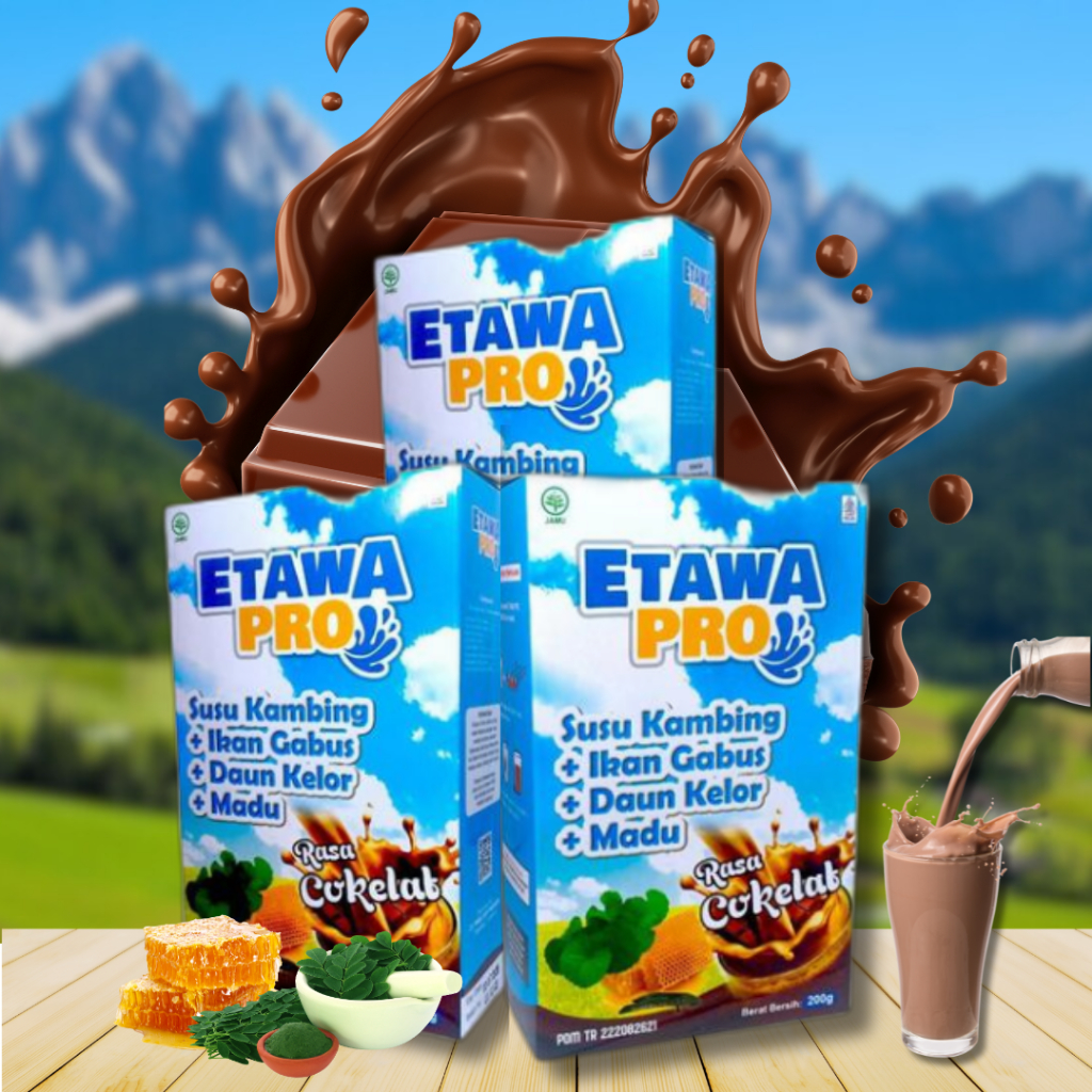 

( PAKET 3 BOX ) Susu Kambing Etawa Bubuk Propolis Plus Ikan Gabus isi 200 GRAM