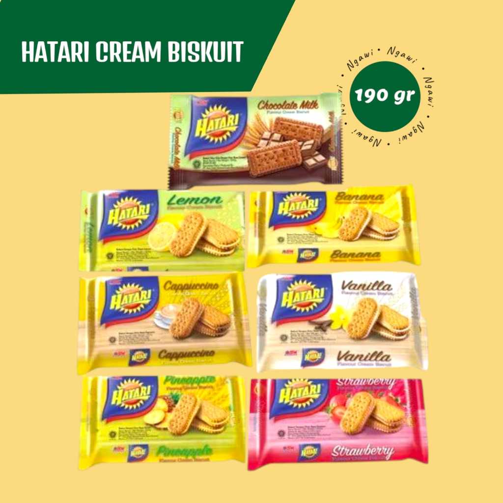 

Hatari Cream Biskuit 190 Gr biskuit hatari cream,
