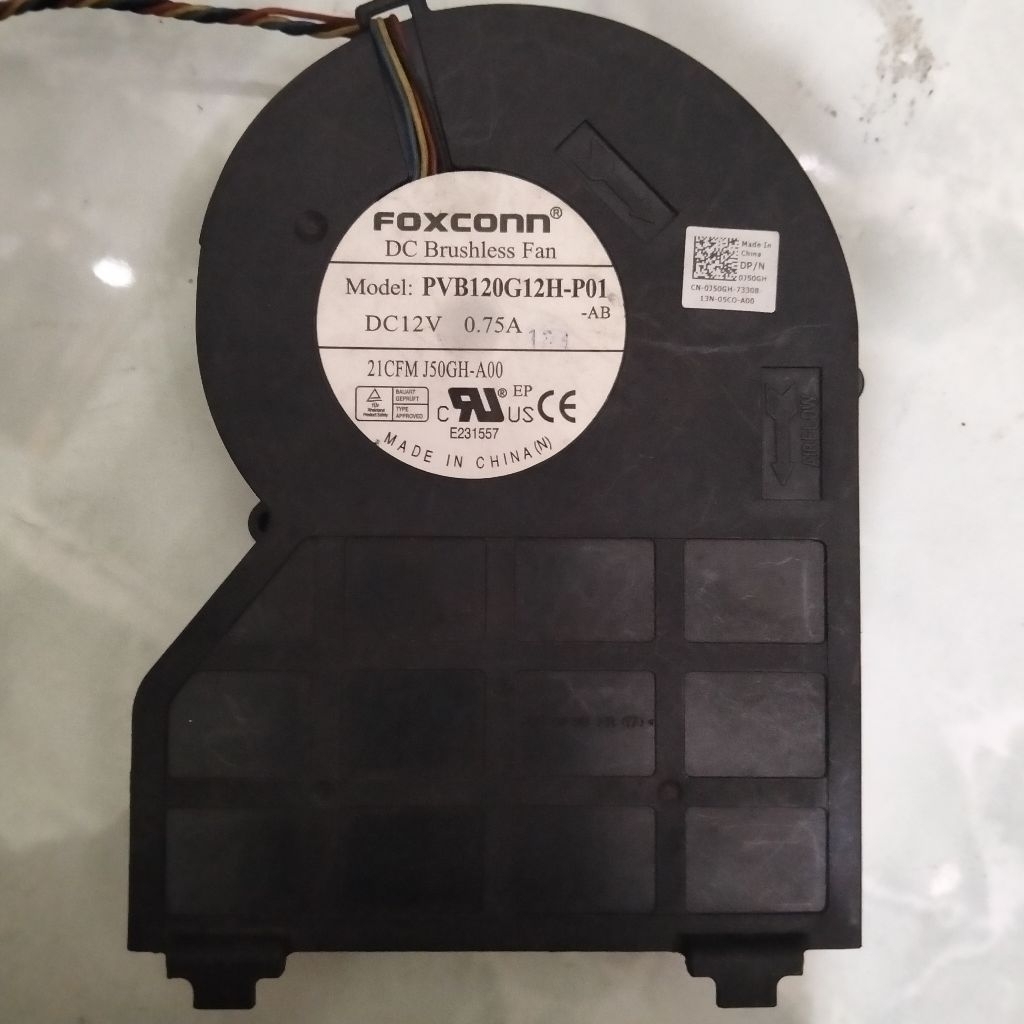 Kipas Blower DC Fan Brushless Foxconn DC 12v 0.75a DC Brushless