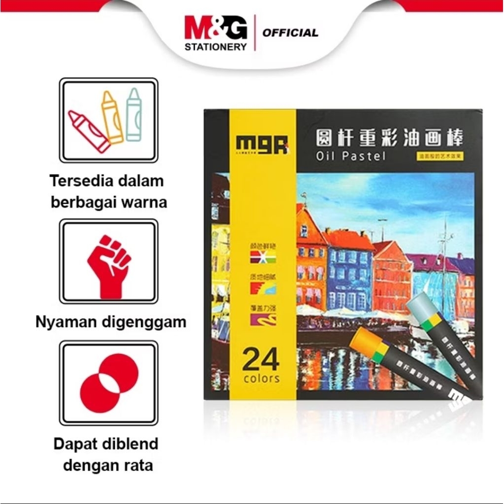 

Oil Pastel M&G 24 Warna – Crayon Warna Lengkap untuk Melukis & Mewarnai