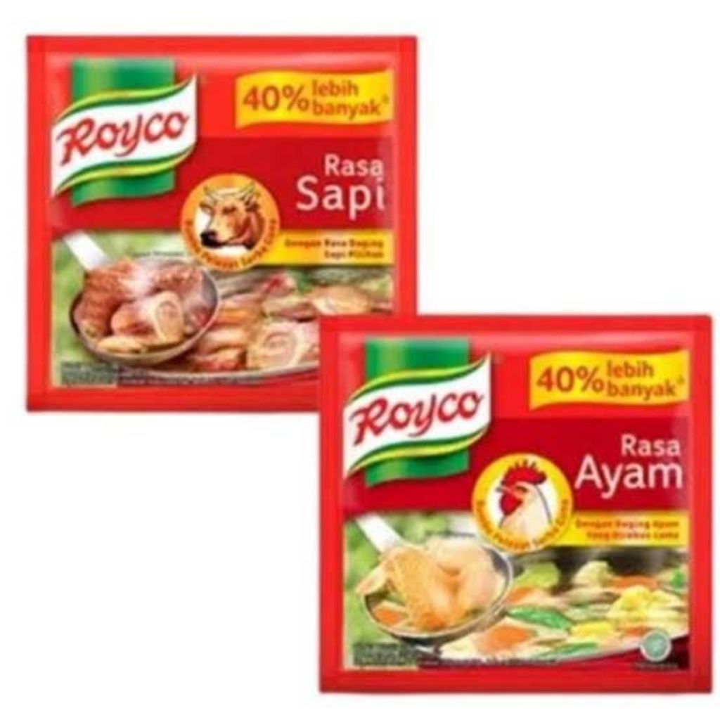 

1renceng penyedap rasa royco 8g/1renteng royco