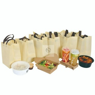 

12 PCS Tas Spunbond SOS Box 25x15x20 tas spunbun/ kain brownies non woven eco green roll cake pudding