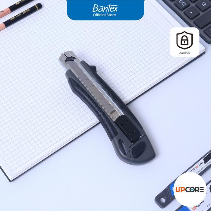 

Bantex Cutter Besar Pemotong Kertas Comfort Grip Pisau Baja SK5 AutoLock BD5322