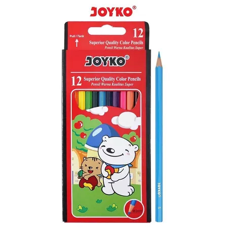 

Joyko Pensil Warna Superior Quality Color 12 Warna
