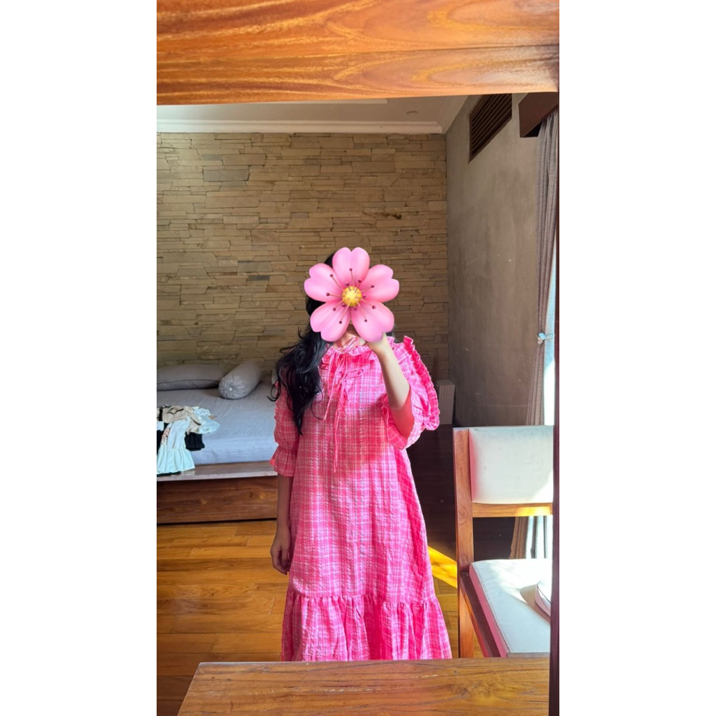 dress pink second jii by gloria agatha