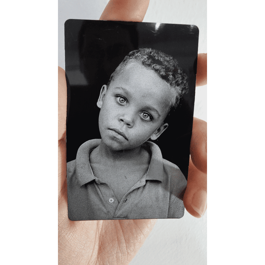 

Kartu Nama Metal Kartu Bisnis Business Card Metal Ketebalan 0.3mm Laser Engrave Grafir 2 Sisi