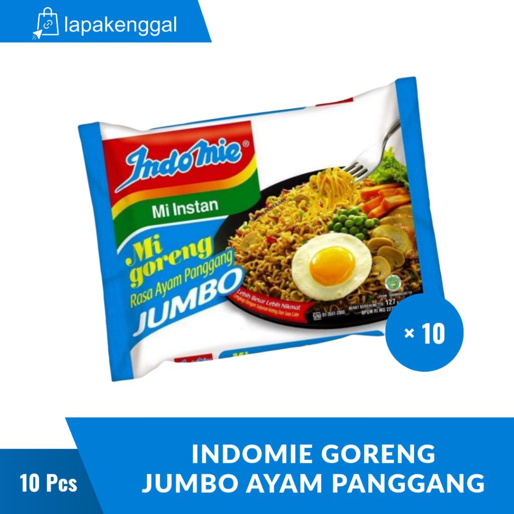

INDOMIE GORENG JUMBO Ayam Panggang 10 Bungkus Mie Instant