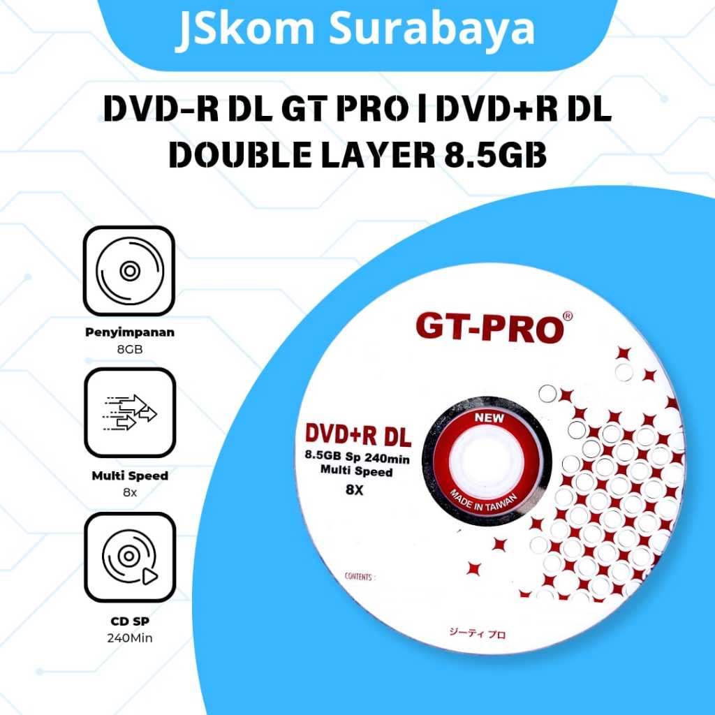 DVD CD Blank Media | GT PRO Verbatim Sony Mitsubishi Samsung | DVD-R DL, DVD+R DL, CD-R, CD-RW`