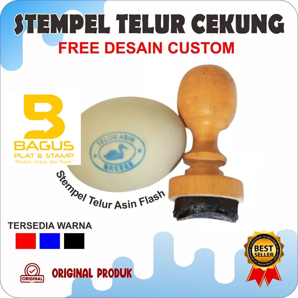 

FREE CUSTOM STEMPEL TELOR ASIN CEKUNG SEMI OTOMATIS GAGANG KAYU FREE REFILL 5 ML SIZE KECIL