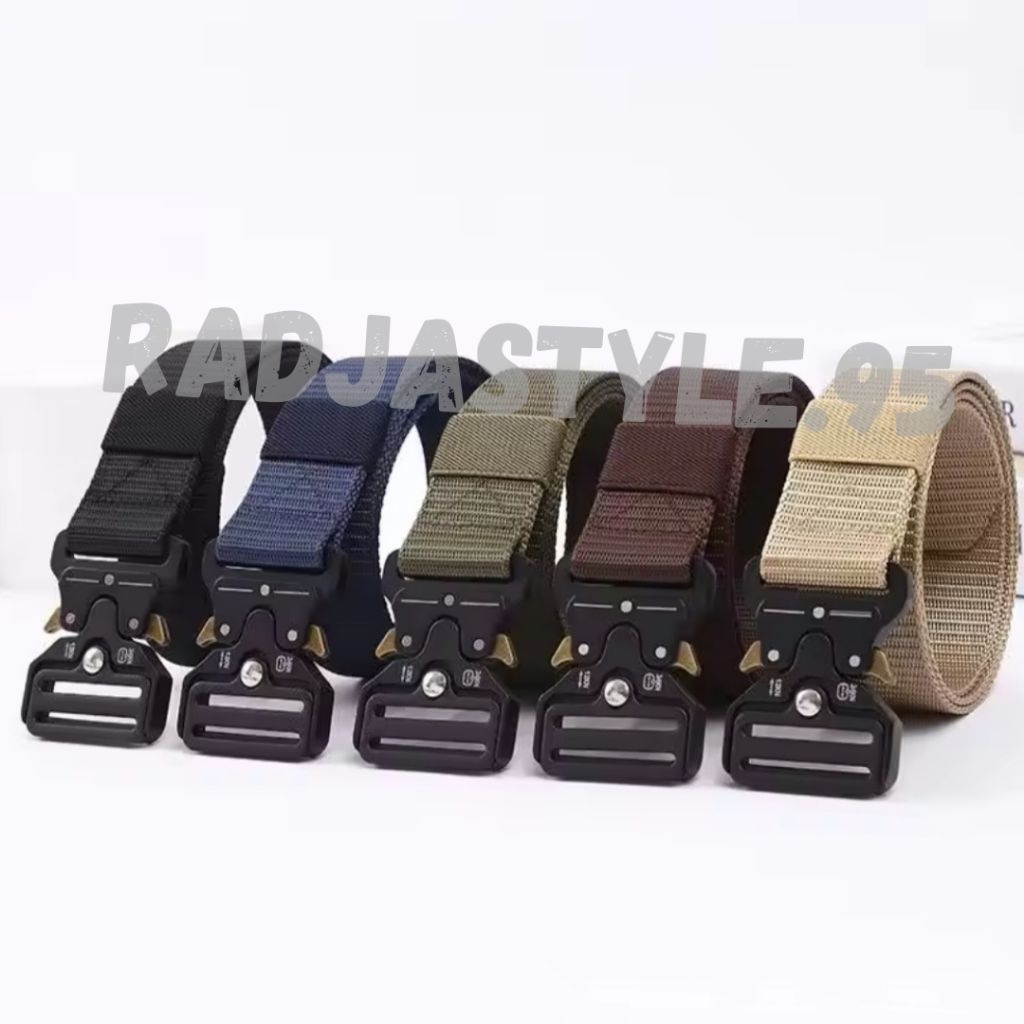 HOT PROMO Ikat pinggang tactical fashion pria praktis tangguh dan kuat sabuk lelaki